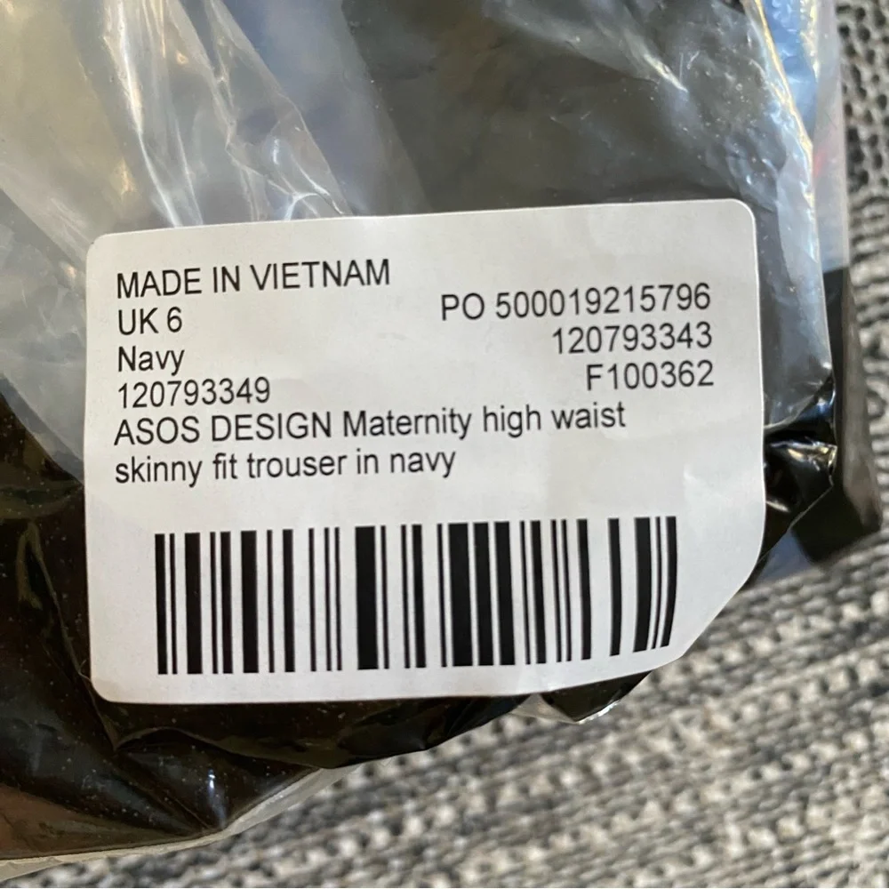 ASOS DESIGN Maternity high waist skinny fit pants - Picture 7 of 7